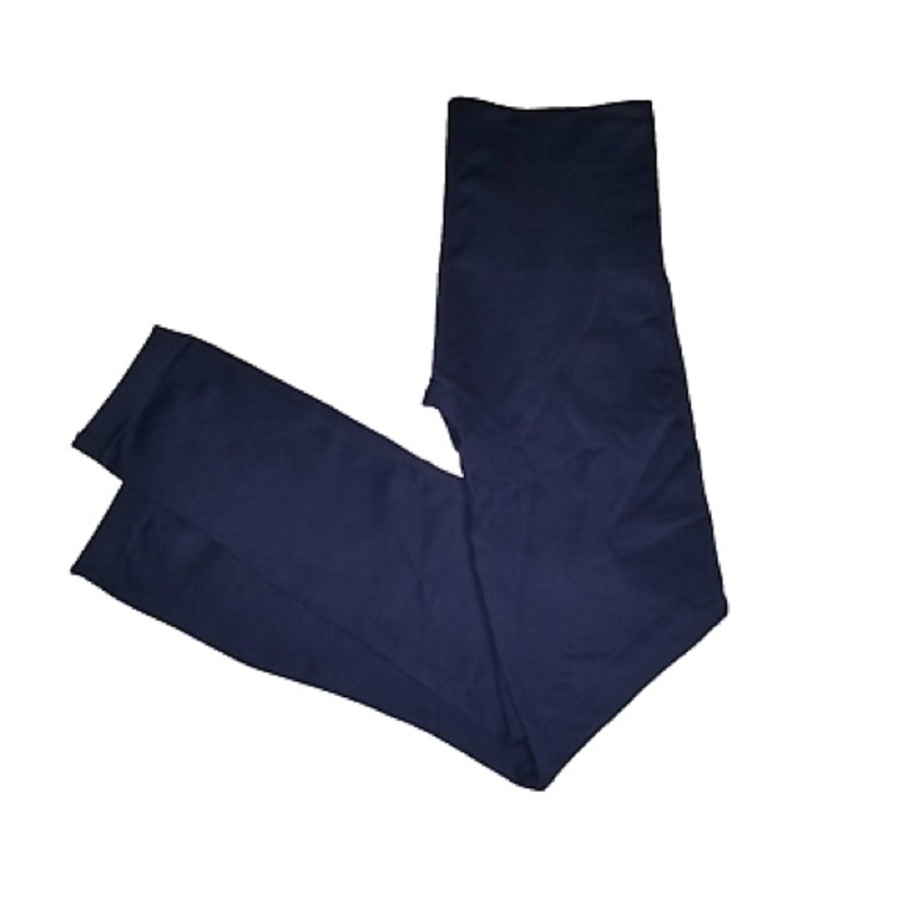 Spanx by Sara Blakely Active Shape Compression Leggings Blue/Black Size XL